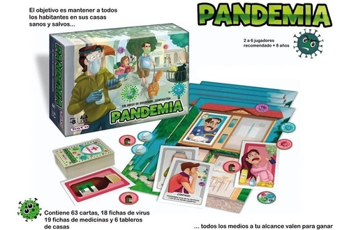 Imagen 2 de 3 de Juego De Mesa Pandemia Original Toyco