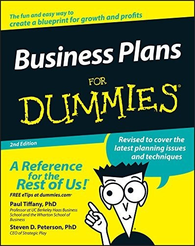 Book : Business Plans For Dummies - Tiffany, Paul