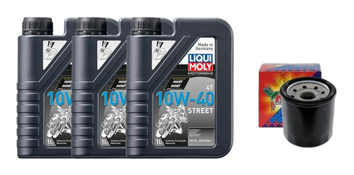 Kit 3l Liqui Moly Street 10w40 Sintético + Filtro