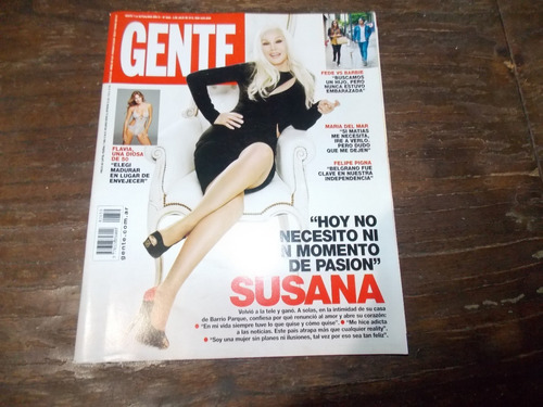 Revista Gente 2659 Susana 5/7/16 Beckham Segura Palmiero 