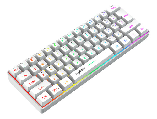 Teclado Cableado Rgb Tri-mode Bt5.0 L500 De 2,4 G