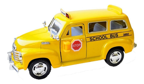 Imagen 1 de 6 de Colectivo Bus Escolar Chevrolet 1950 Kinsmart 1:36 Diecast