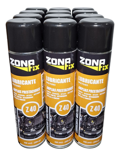 12 Lubricante Multiuso Aerosol 440cc Afloja Tuerca Z-max