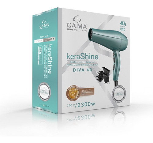 Imagen 5 de 5 de Secadora De Cabello Gama Diva 4d Kerashine