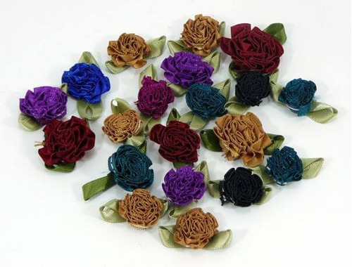 Flores De Tela Surtidas (puede Elegir Color) - 20 Unidades