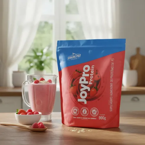 JOY PROTEIN REFIL IOGURTE DE MORANGO COM FRAMBOESA 900G