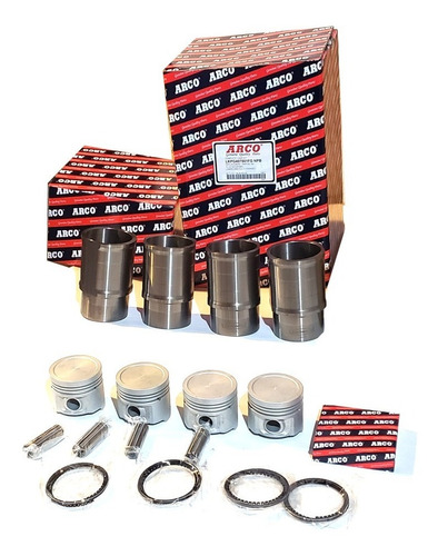 Imagen 1 de 1 de Kit Pistones Camisa Aros 75mm Citroen Peugeot 1.4 Carburado