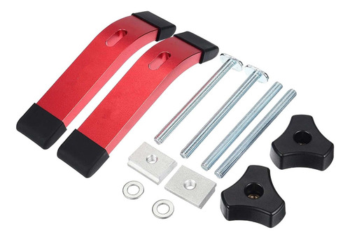 Abrazadera De Sujeción De Pista En T, 2 Uds., Con Rojo