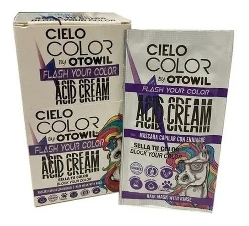 Mascara Capilar Baño De Crema Sellador Acid Cream Otowil 25g