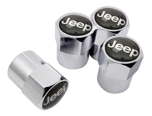 Set X4 Tapas Válvulas Plásticas Aire Ruedas Para Jeep