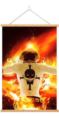 Poster Pergamino Portgas D. Ace One Piece Anime Arte 40x60cm