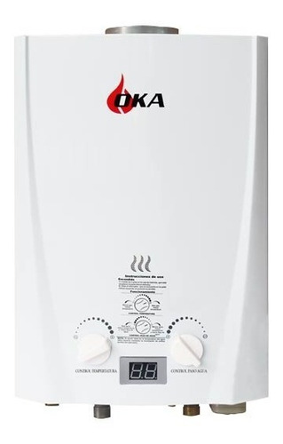Calentador Oka 12 Litros Tiro Natural Para Gas Propano