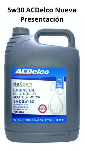 Kit Cambio Aceite Chevrolet Equinox 5w30 Acdelco +2 Filtros