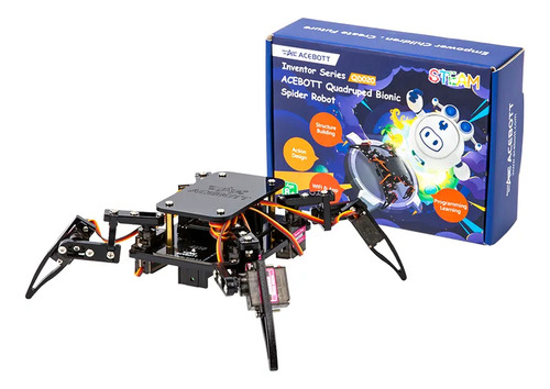 Kit Robô Avançado Quadrúpede Aranha Tutoriais Wifi App Nfe