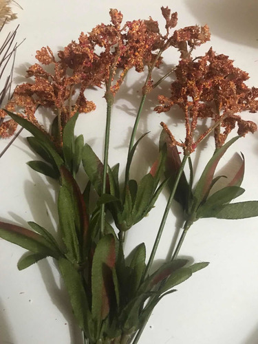 6 Ramos Diversos Otoñales De Plantas Artificiales