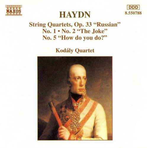 Cd Haydn String Quartets Op. 33 Nº 1, 2 Y 5 Usa Kodaly Orig.