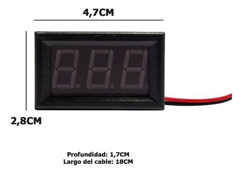 Voltimetro Digital Dc 4.5 A 30v Corriente Continua Promocion
