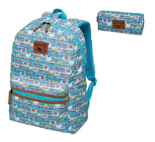 Imagem 1 de 3 de Mochila De Costas Emoji Pack Me Lhama Com Estojo