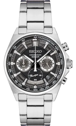 Reloj Seiko Core Cronografo Acero Negro Cuarzo Ssb397p1