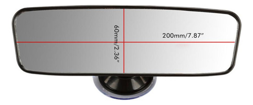 Espejo Retrovisor Interior Negro Universal Negro Para Coche