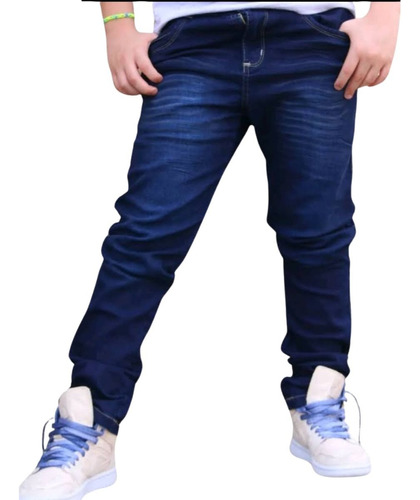 Calça Jeans Masculina Juvenil Menino Tam 10 Ao 16 Anos