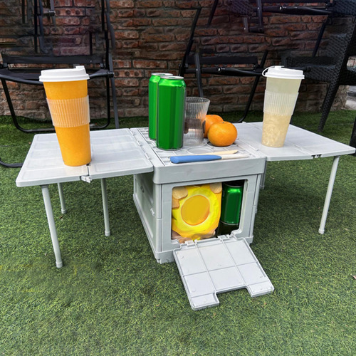 Organizador De Troncal De Automóvil Plegable, Mesa De Gris