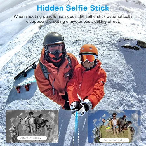 Reygeak Palo Selfie Invisible Para Insta360 X4, Poste Selfie