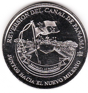 Moneda Reversion Del Canal De Panama Mireya Moscoso