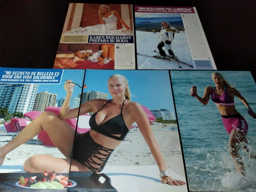(ak061) Karen Reichardt * Clippings Revista 5 Pgs (Usado)