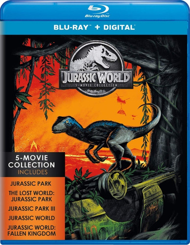 Blu Ray Jurassic World 5 Movie Collection Original 
