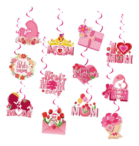12 Piezas De Regalo Para El Día De La Madre, Decoración De