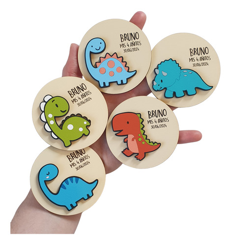 Souvenir Personalizado Iman Llavero Dinosaurio X25