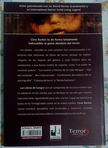 Clive Barker Libros De Sangre 2 Factoría De Ideas