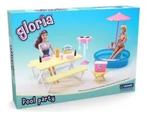 Comprar Muebles Para Muñeca Gloria Pool Party Mesa Y Pileta Lionels