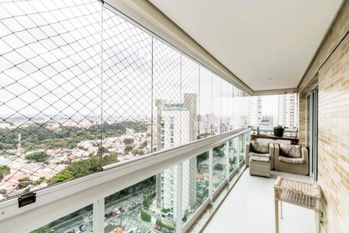 Imagem 1 de 14 de Apartamento Mobiliado 170m² 4dormitórios 2suites 4vagas