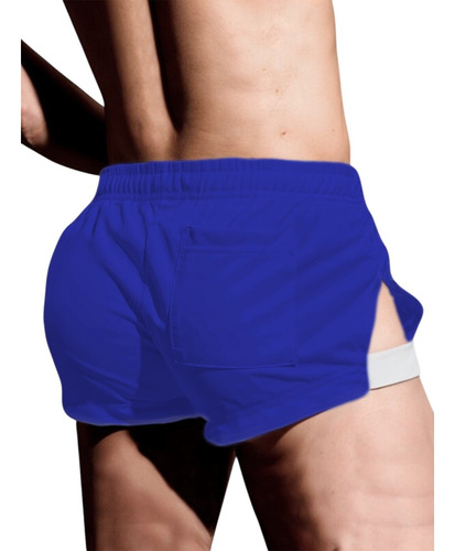 Short Corto Con Detalle De Bolsillo Trasero Para Hombre