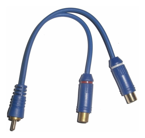 Cable Y Rca A Rca Stereo Resistente 1 Macho 2 Hembra