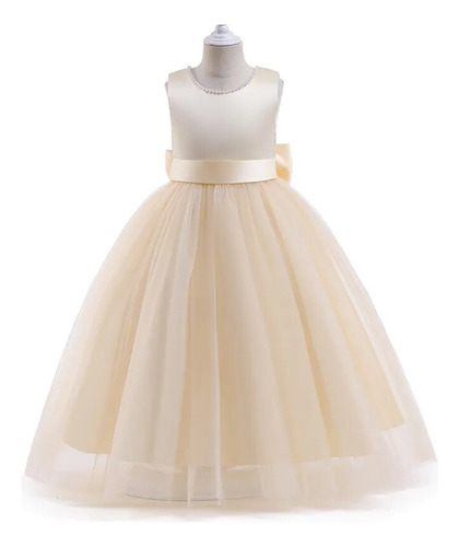 Elegante Vestido Blanco Para Cumpleaños, Evento Infantil [u]