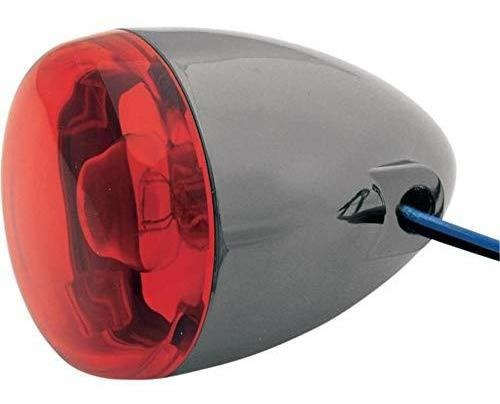 Chris Productos Turn Signal Bk Nkl W/rojo 8501r-bn