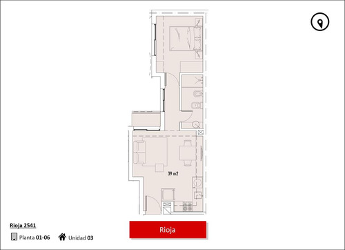 Rioja 2500 - Departamento De 1 Dormitorio En Venta - Rosario Nuestra Señora De Lourdes