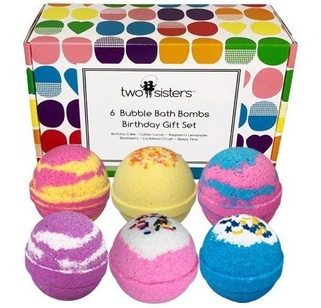 Burbuja 6 Bombas De Baño - Cumpleaños Gift Set - Kit Grande 