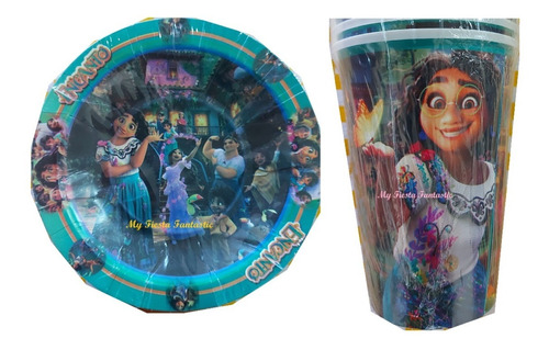 Maribel Encanto Familia Mix 60 Pza 30 Platos Pastel 30 Vasos