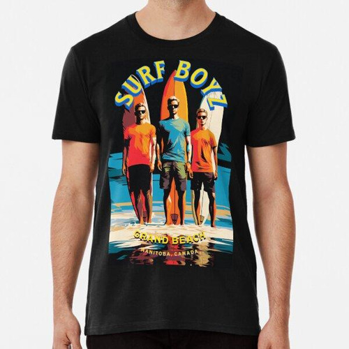 Remera Surf Boyz Gran Playa Algodon Premium