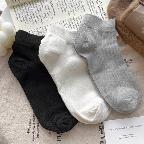 Calcetines Cortos Casuales De Algodón Con Lunares Para Mujer