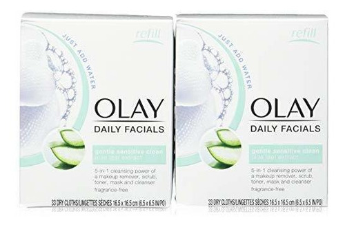 Olay Daily Gentle Clean 5 En 1 Paños Con Vitamina E Para Pie