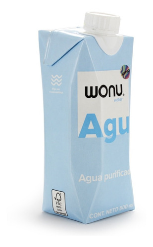 Imagen 4 de 8 de Wonu Water, Agua Natural, Eco-empaque, 500ml (12 Piezas)