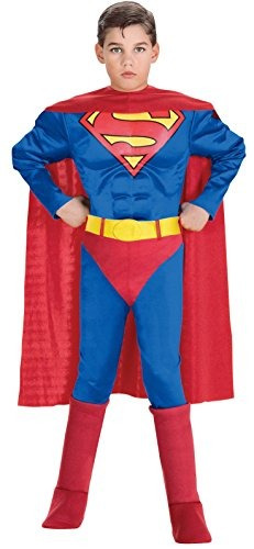 Super Dc Heroes Deluxe Muscle Chest Disfraz De Superman, Med