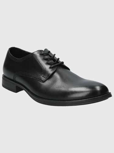 Zapato Cuero Hombre Rollo Negro Hush Puppies