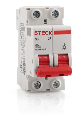 Llave Termica Steck Sd62 25a 2p Curva C 3k
