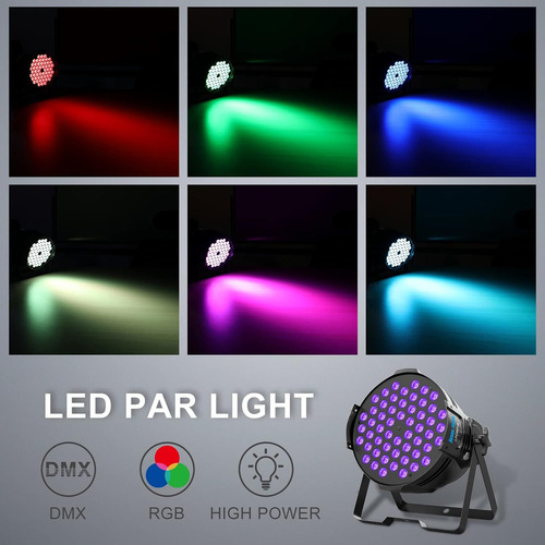 Luces Led De Escenario Activadas Por Sonido, Rgb Dmx Stage D